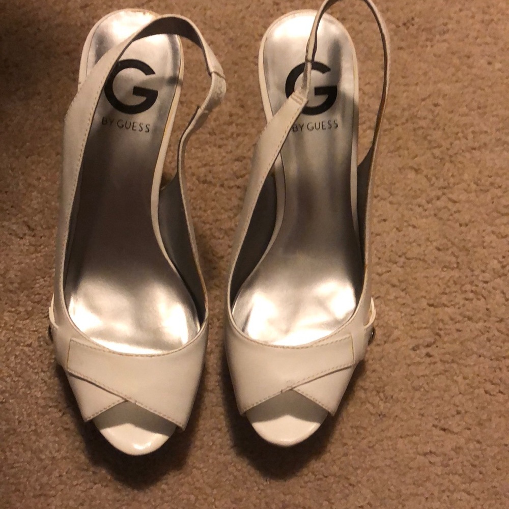 White high heels